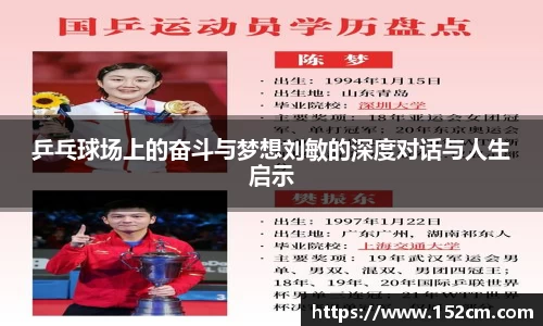 乒乓球场上的奋斗与梦想刘敏的深度对话与人生启示